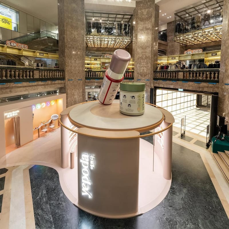 Yepoda, le phénomène de K-beauty, s’installe en pop-up aux Galeries Lafayette Champs-Elysées