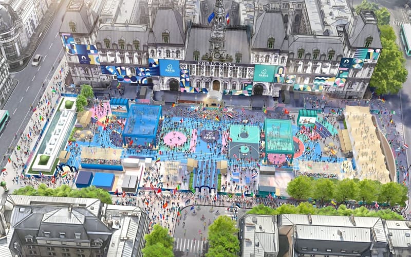 La terrasse des Jeux à l’Hôtel de Ville, le spot sportif et festif au coeur de Paris